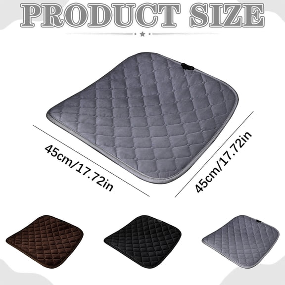 1 Seat Cushion Bottom Seat Cover For Car Front Driver Car Seat Velvet Winter Seat Cushion Chair Home Vehicle Suv Truck Sedan