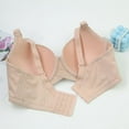 thumbnail image 5 of Bmawag Underwire Bras for Women Plus Size Adjustable Shoulder Straps Lace Bra Underwiree Extra-Elastic Bra Active Yoga Sports Bras Beige 110C, 5 of 5