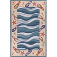 thumbnail image 1 of HomeRoots 353245 20 x 30 in. Wool Blue Area Rug, 1 of 1