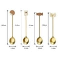 thumbnail image 5 of sunsanly Dessert Spoon Long Handle Food Grade Stainless Steel Cute Cookie Bowknot Design Coffee Stirring Spoon Kitchen Accessories, 5 of 8
