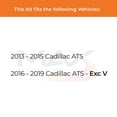 thumbnail image 2 of Max Advanced Brakes - Brake Kit for 2013 2014 2015 2016 2017 2018 2019 Cadillac ATS Rear Replacement Geomet Coated Disc Brake Rotors and Ceramic Brake Pads, 2 of 9