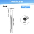 thumbnail image 3 of Uxcell 2-Pack M1.1x0.25mm Punta de rosca métrica, acero de alta velocidad, longitud de 36mm, herramienta de roscado de hilo recto de mano derecha, 3 of 7