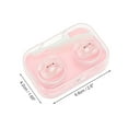 thumbnail image 3 of Unique Bargains 1 Set Contact Lens Case Contact Lens Container Contact Lens Carrier Strawberry Bears Pattern 2.6"x1.65"x1.1" Pink, 3 of 5