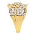 thumbnail image 6 of 10K Yellow Gold 2 CTTW Diamond Cluster Bypass Ring(H-I,I1-I2), 6 of 8