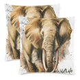 thumbnail image 2 of MKHERT Elephant Throw Pillowcase Pillow Cover Cushion Couver 18x18 inch, Set of 2, 2 of 3
