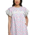 thumbnail image 5 of Moomaya Printed Round Neck Nursing Sleepwear For Women Cotton Nightdress, 5 of 6