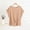 #147-Beige, variant on Women's Soft Viscose Batwing Sleeve T-Shirt, Solid Color Jacquard with Pleated Waist Detail, Casual Short Sleeve Top for Daily Wear