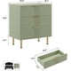 thumbnail image 2 of Dormitorio essential: moderno 3 - cajón fluted nightstand con deep cajones, de anchura - top de madera cómoda para sala de estar, hallway, o para niños room, 2 of 7