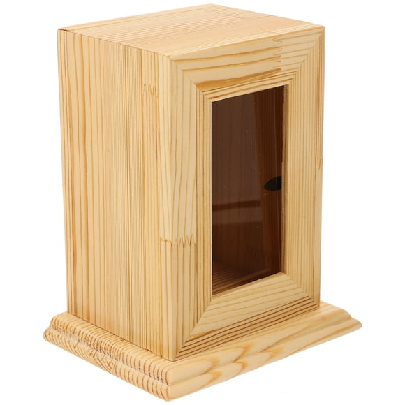 MasteelfCA Pet Ashes Cremation Urn Dog Memorial Cinerary Casket Cat Ash Wooden Box