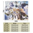 thumbnail image 3 of Genshin Impact Bed Blanket Air Conditioner Quilt Ultra Soft Flannel Blanket All Season Fuzzy Blanket Reversible Fluffy Plush Blanket 40"X30", 3 of 8