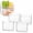 A-7 in, variant on Crystal Clear Freezer Storage Bins, Crack-Resistant Plastic Fridge Storage Bins with Built-in Handles, BPA-Free Organization Containers for Refrigerator, Pantry Kitchen Cabinets (B-4.8 in,8)