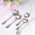 thumbnail image 4 of Unique Bargains 8Pack 7.3' Stainless Steel Ice Tea Spoons Round Coffee Mixing Spoon, Silver, 4 of 4