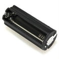 thumbnail image 4 of 2x 3-AAA Battery Holder Cylindrical Case Plastic Flashlight Round Circular Black, 4 of 5