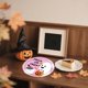 thumbnail image 1 of Juego de vajilla desechable de Halloween, platos de papel de calabaza fantasma linda, servilletas, artículos de fiesta de Halloween, 1 of 6