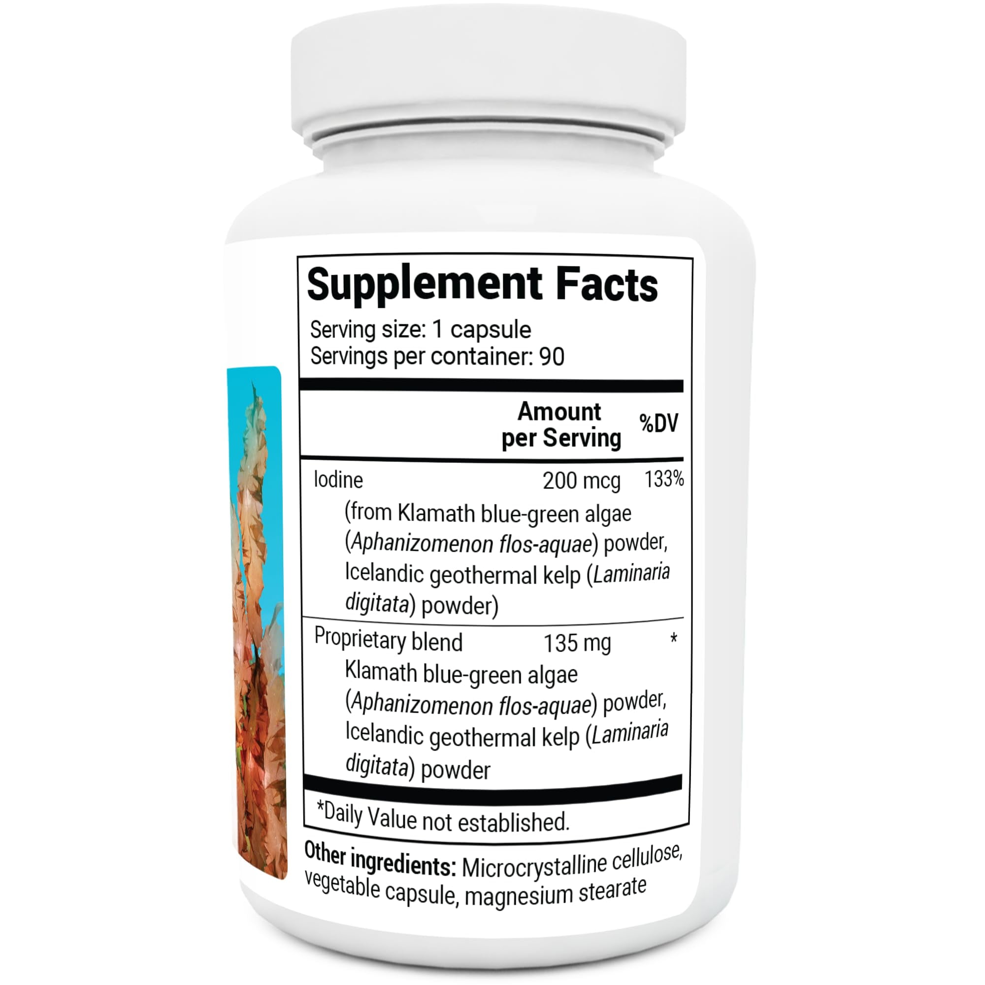 Dr. Berg Sea Kelp Enhanced Iodine Supplement , 90 Capsules
