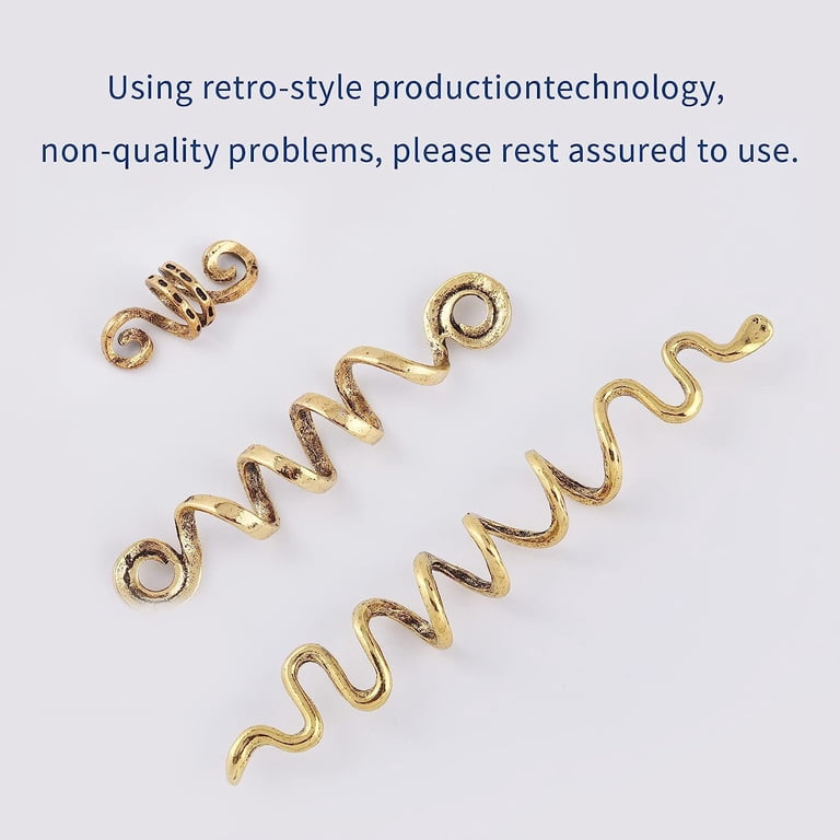 187PCS Hair Jewelry for Braids Gold Loc Clips Beads Rings Hair Accessories Amazon.com : FRDTLUTHW 18Pcs Hair Accessories Loc Hair  main image 3