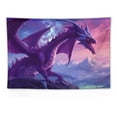 thumbnail image 5 of Orinice  Dragon Tapestry Wall Hanging 60x40 inches Medieval Magic Animal Tapestry Fantasy Magic World Natural Landscape Anime Game Tapestries for Bedroom Living Room Dorm GTXPCD811 60x40in, 5 of 7