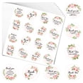 thumbnail image 3 of Flower Stickers,Thank You Adhesive Stickers for Party Gift Sealing,15sheet, 3 of 7