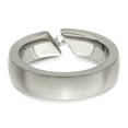 thumbnail image 4 of Edward Mirell Titanium Brushed .10ct Diamond 6mm Band, 4 of 7