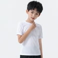 thumbnail image 6 of Hotiary Kids Summer Moisture Wicking Active Athletic Performance Undershirt Round Neck Short-Sleeve Solid Color T-Shirt Boys & Girls Teenagers Aged for 4 Years-14 Years, 6 of 8