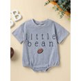 thumbnail image 2 of Bagilaanoe Newborn Baby Girl Boy Rompers Letter Print Short Sleeve Bodysuits 3M 6M 12M 18M 24M Infant Casual One Piece Short Jumpsuit, 2 of 9