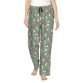 thumbnail image 1 of Fotbe Retro Hippie Groovy Mushroom Pantalones de Pijama para Mujer, Pantalones de Dormir, Pantalones Pj con Cordón y Bolsillos-3X-Large, 1 of 6