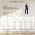 thumbnail image 7 of Mufeng Jumpsuit for Women Elegant Sparkly Sequin Party Romper Casual Playsuit Wedding Party Clubwear Purple L, 7 of 7