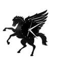 thumbnail image 2 of YanGxx Pegasus Vinyl Wall Clock Decorative Unique Gift for Friends Room Home Decoration Vintage Design Office Bar Room Home Decor, 2 of 7