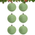 thumbnail image 2 of Adornos de bolas para árbol de Navidad, decoración navideña irrompible, adornos de bolas flocadas, decoraciones de bolas navideñas para Navidad, 2 of 5