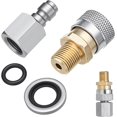 thumbnail image 1 of Air Rifle Accessories Coupler Fittings – 1/8 Inch BSP Pneumatic Connector for PCP Air Rifle Charging – Stainless Steel Quick Connect Adapter for Paintball Guns & Pneumatic Equipment, 1 of 5