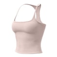 thumbnail image 4 of Tank Tops for Women Padded Built In Bra Adjustable Spaghetti Strap Summer Basic Workout Camisole Tops, 4 of 5