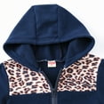 thumbnail image 4 of Odeerbi Baby Boys Girls Coats Outerwear Jackets Children's Leopard-print Jacket Fleece Hooded Zipper Jacket, 4 of 9