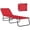 Red, variant on Folding Chaise Lounge Pool Chairs, Outdoor Sun Tanning Chairs with 5-Level Reclining Back, Steel Frame for Beach, Yard, Patio, Beige