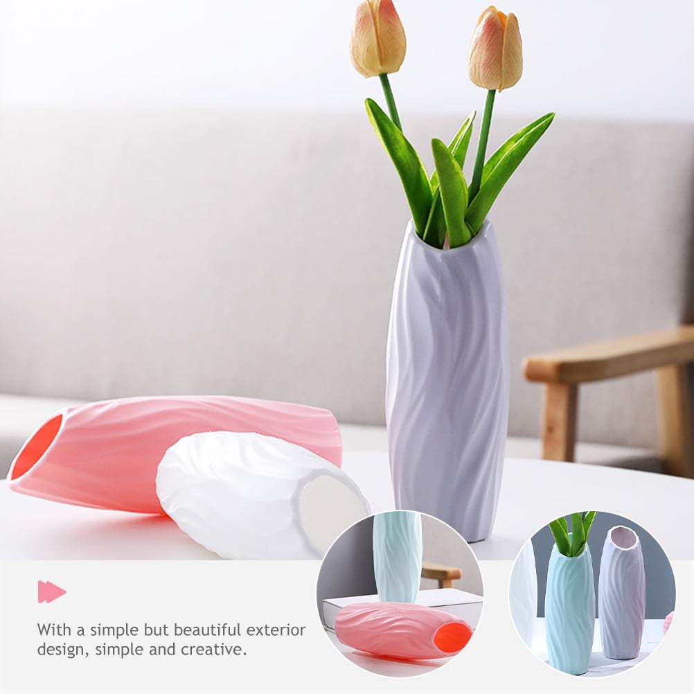 Frcolor 4pcs Tall Bud Vases Modern Flower Container Decorative Flower