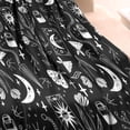 thumbnail image 3 of Black Gothic Moon Card Moth Pattern Blanket,Comfortable Soft Flannel Throw Blanket,All Season,Warm Lightweight Blankets for Sofa Bed Couch Living Room Chair,30"x40", 3 of 4