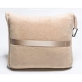 thumbnail image 2 of Manta viaje suave BlueHills en bolsa suave, funda almohada, correa equipaje y clip mochila, manta grande y compacta (Beige T005), 2 of 3