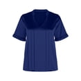 thumbnail image 3 of Xuyuer Womens Dressy Casual Tops Ruffle Short Sleeve V Neck Shirts Elegant Business Work Blouse 2026, 3 of 8