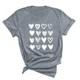 thumbnail image 2 of YUNAFFT St. Patrick's day Womens Fashion heart-shaped/Portrait doll Print Tops Short Sleeve Out Blouse Funny Round Neck T-Shirt Tops, 2 of 4