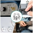 thumbnail image 5 of Aluminium Potentiometer Knobs Volume Tone Control Top Hat Knob for Guitar Instruments Silver 1, 5 of 5