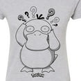 thumbnail image 3 of Pokémon - Psyduck Pattern - Juniors Fitted Graphic T-Shirt, 3 of 5