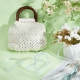 thumbnail image 4 of 4 asas de bolso en forma de D de resina transparente, asas decorativas de repuesto para bolsos de mano, 4 of 9