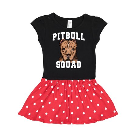 

Inktastic Dog Pitbull Squad Gift Toddler Girl Dress