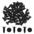 thumbnail image 2 of Unique Bargains 50pcs Plastic Rivets Fastener Bumper Push Screw Pin Clips 8 x 8mm Hole Black, 2 of 2