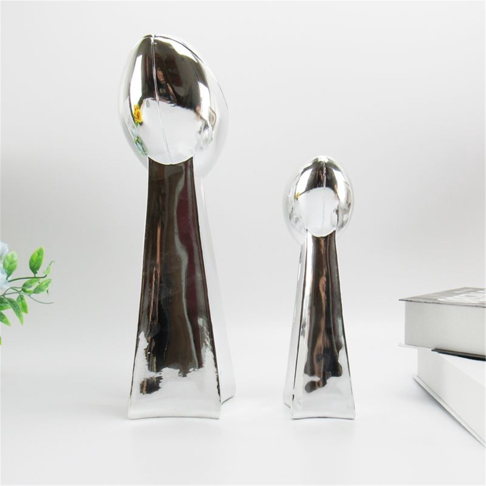 9inch Football Trophy Championship Trophy Football Birthday Gift Shiny Sports Award Decoration for Champions