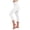 White-03, variant on HADST Women's High Waisted Skorts Capri Leggings 2-in-1 Stretchy Flared Skirt with Built-in Capri Pants, Solid Color for Yoga