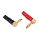 thumbnail image 4 of Conector con conector tipo banana negro + rojo en ángulo recto, 4 of 8