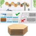 thumbnail image 4 of YIEMEEN 8pcs/set Cork Wood Board Self Adhesive DIY Office Bulletin Notice Message Boards, 4 of 9