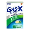 Gas-X Extra Strength Chewable Gas Relief Tablets With Simethicone 125 Mg, Peppermint Creme - 18 Count