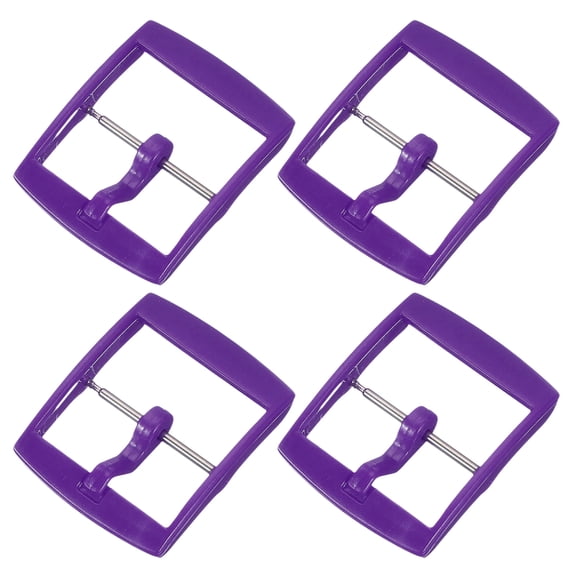 Uxcell 4 Pcs Watch Band Replacement Buckle, 20mm Plastic Watch Strap Clasp Replacement for Leather Silicone Nylon Canvas Watch Bands, Purple
