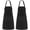 Black-2, variant on 2 Pack Kitchen Cooking Aprons, Adjustable Bib Soft Chef Apron with 2 Pockets for Men Women